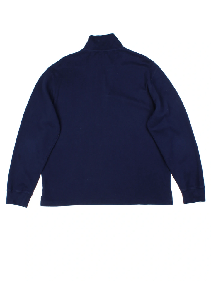 Ralph Lauren Blue 1/4 Zip Jumper (Size L)