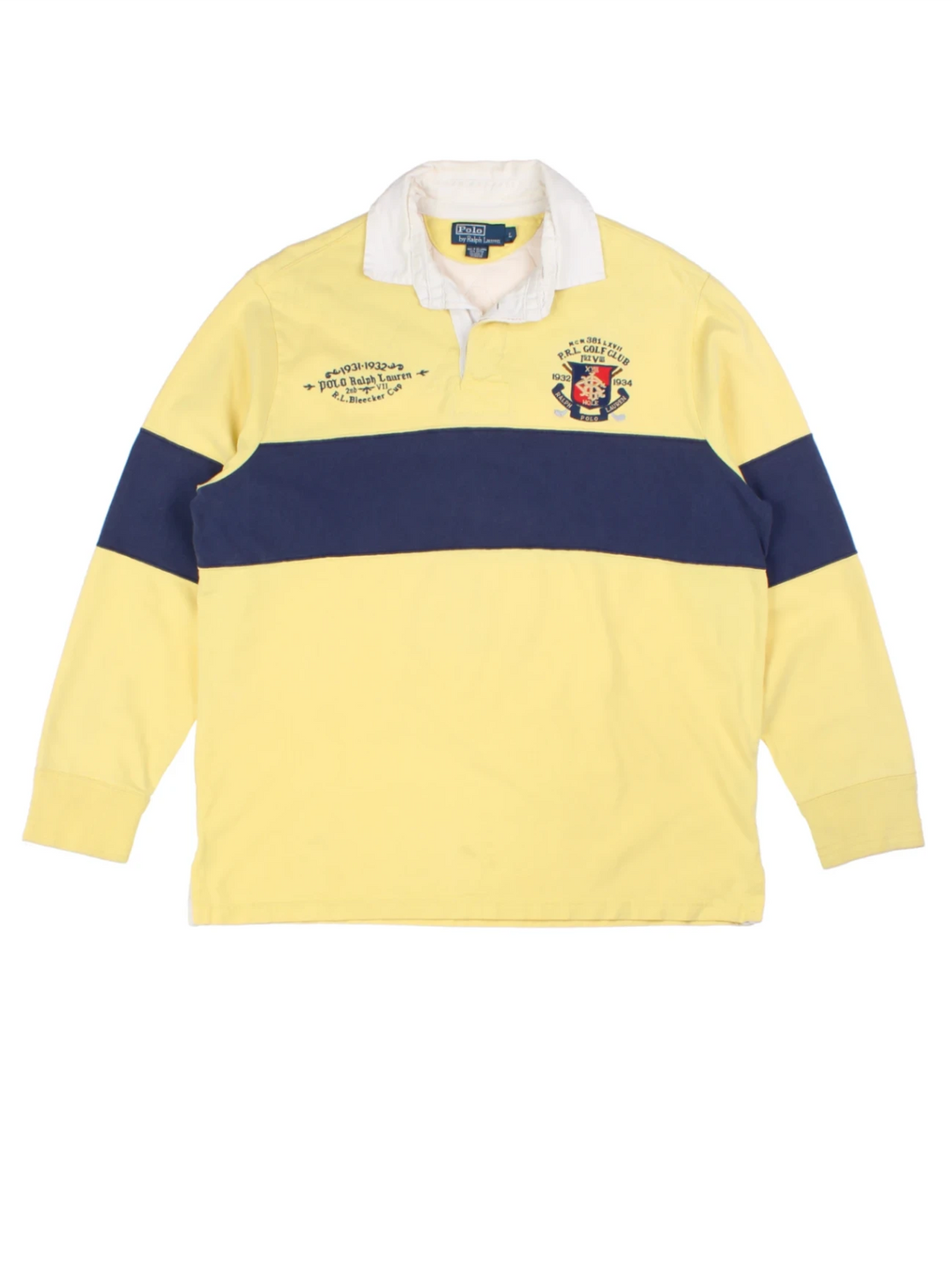 Ralph Lauren Yellow Rugby Shirt (Size L)