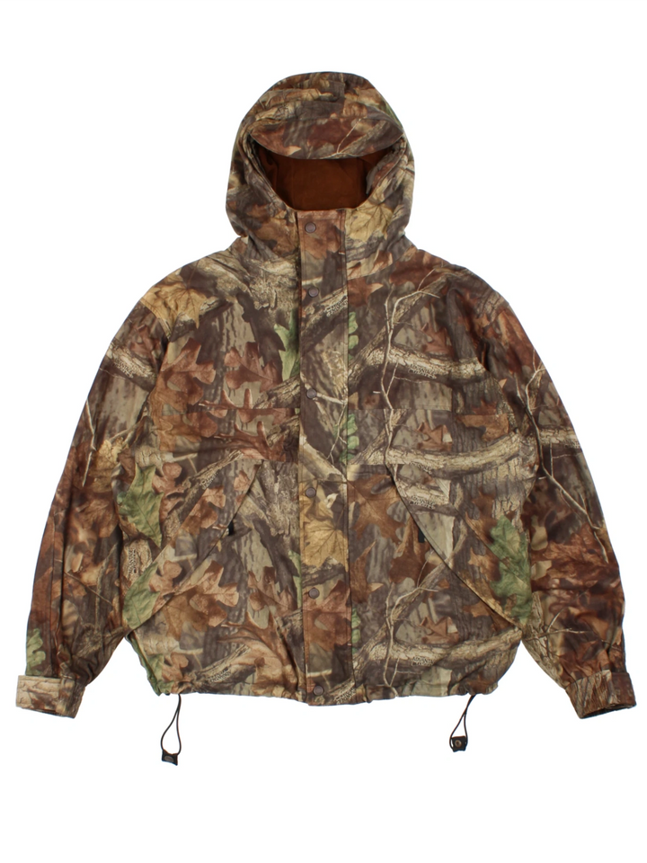 Treebark Camo Green Windbreaker Jacket (Size XL)