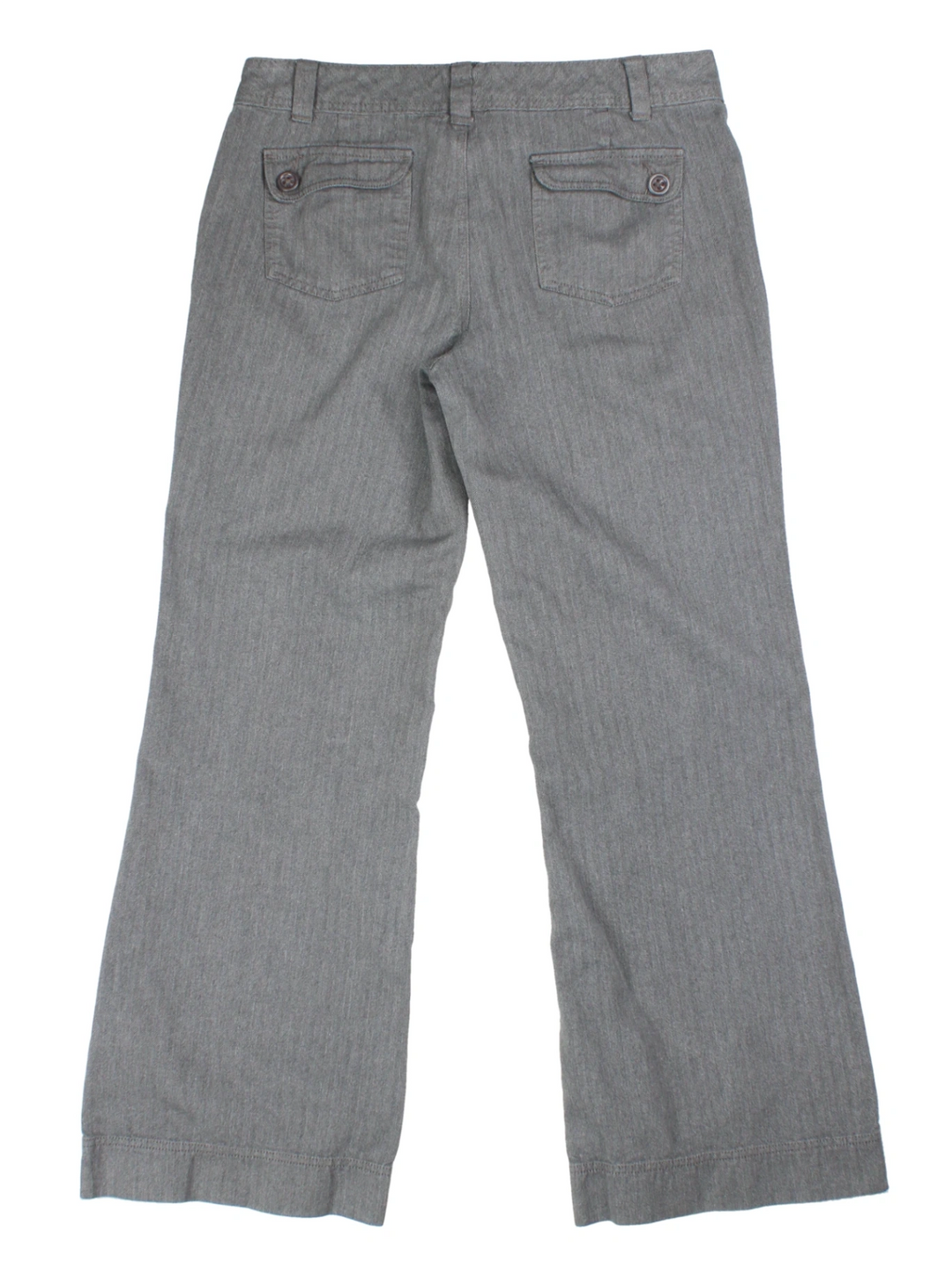 Y2K Gray Herringbone Trousers (Size M)