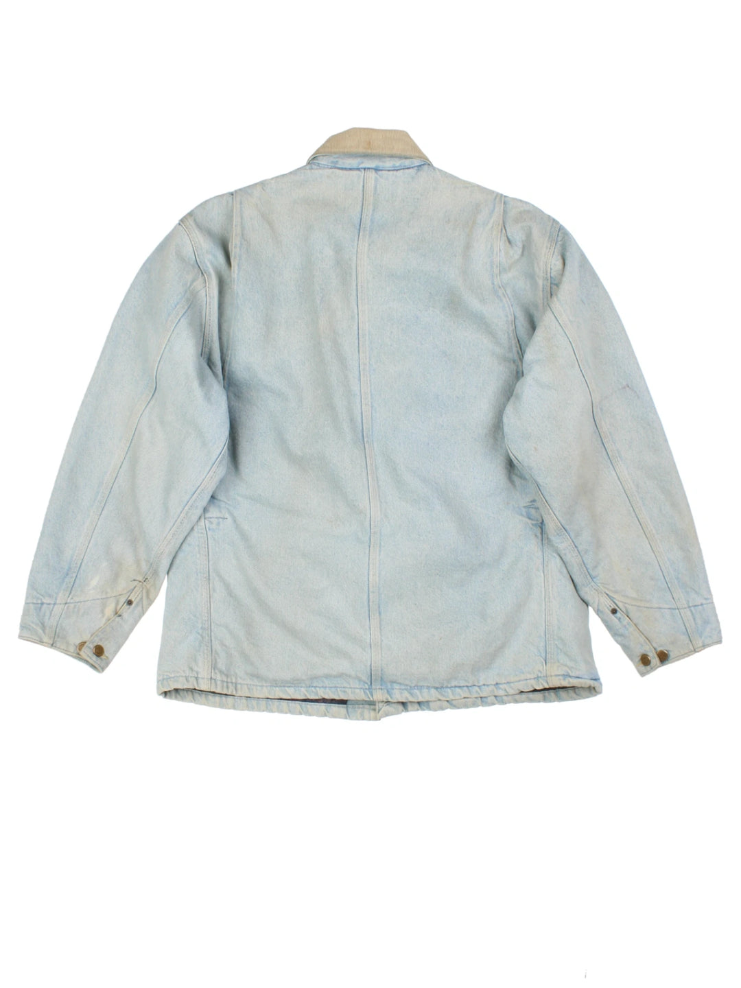 Carhartt Blue Blanket Lined Denim Chore Jacket (Size XL)