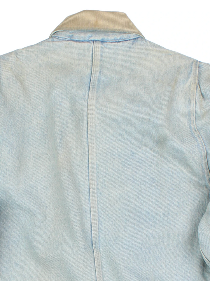 Carhartt Blue Blanket Lined Denim Chore Jacket (Size XL)