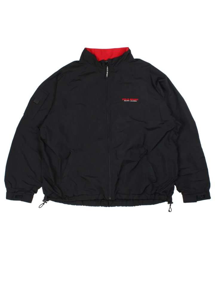 Ralph Lauren Black Bomber Jacket (Size XXXL)