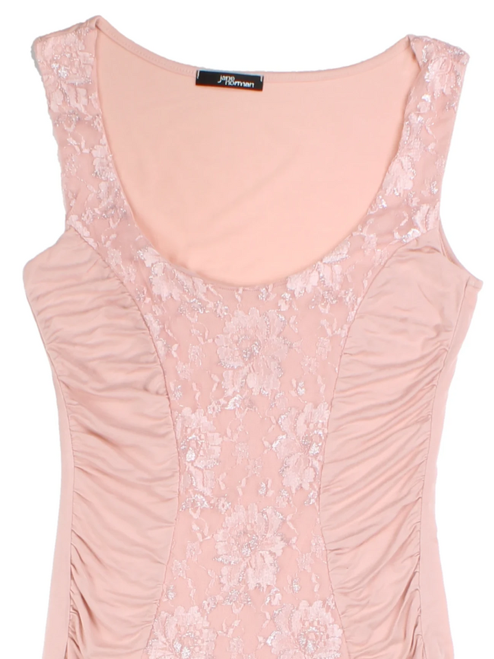 Y2K Jane Norman Pink Lace Detail Top (Size M)