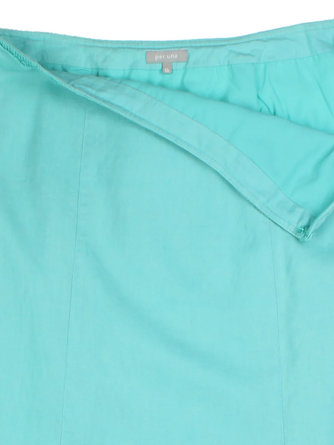 Y2K Aqua Embroidered Maxi Skirt (Size M)