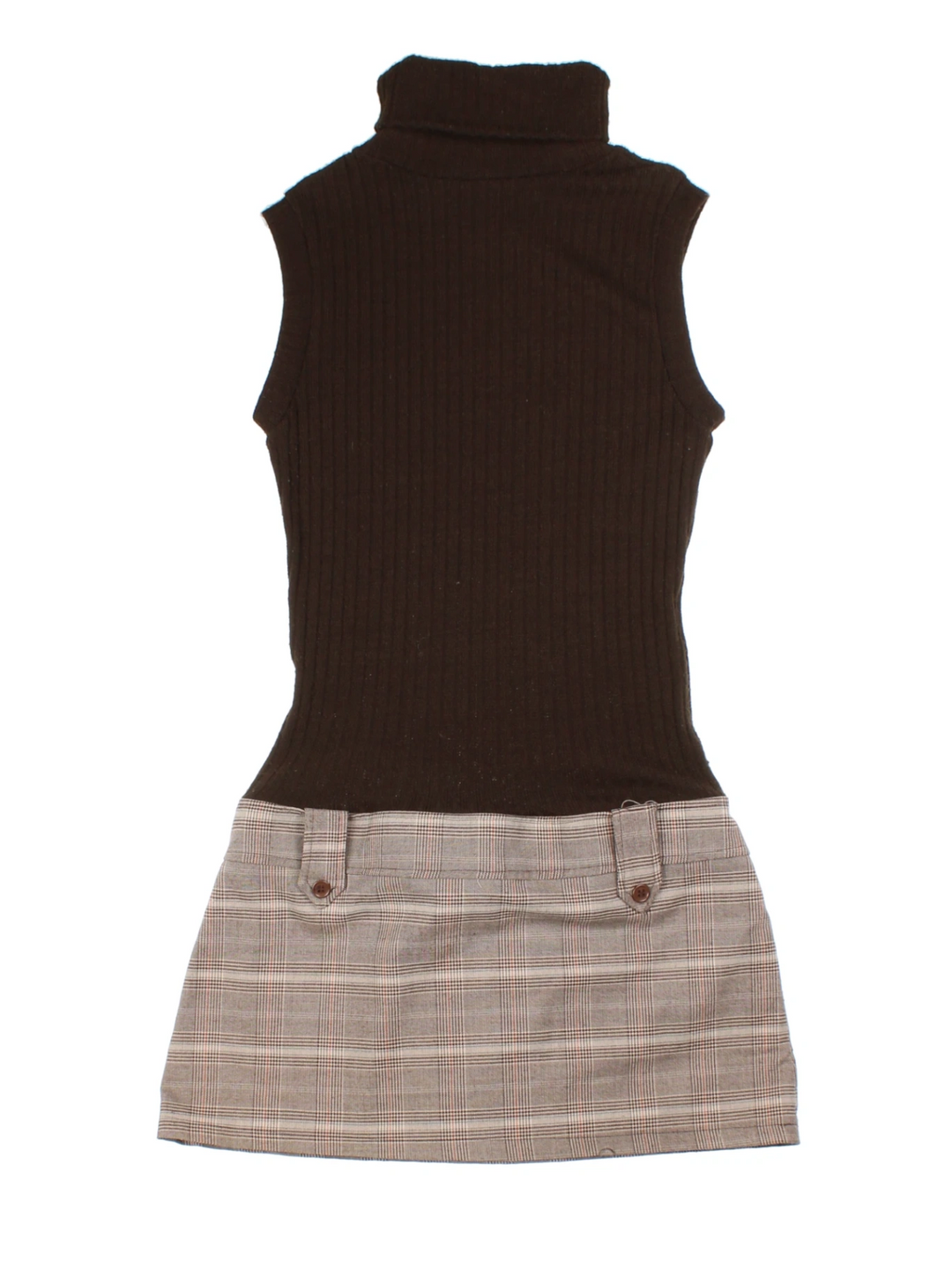 Y2K Jane Norman Knit Turtleneck Mini Dress (Size M)