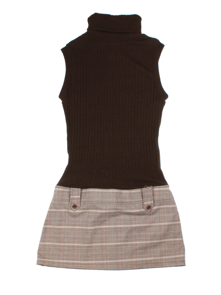 Y2K Jane Norman Knit Turtleneck Mini Dress (Size M)