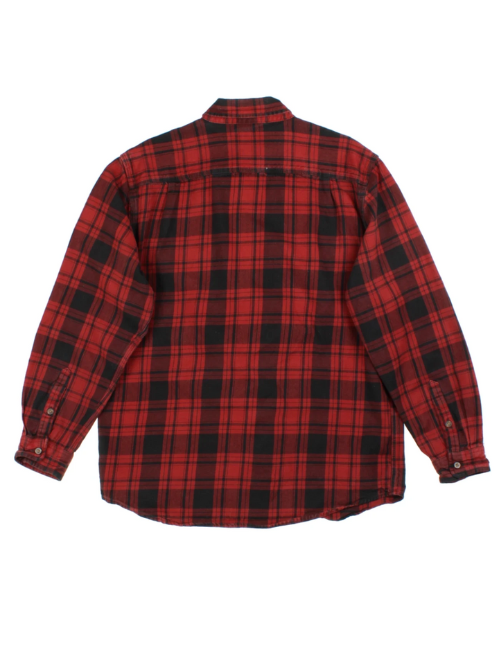 Carhartt Red Plaid Flannel Shirt (Size L)