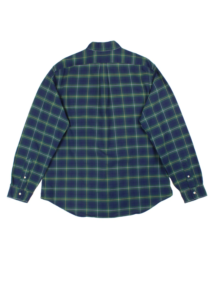 Ralph Lauren Blue Plaid Shirt (Size XL)