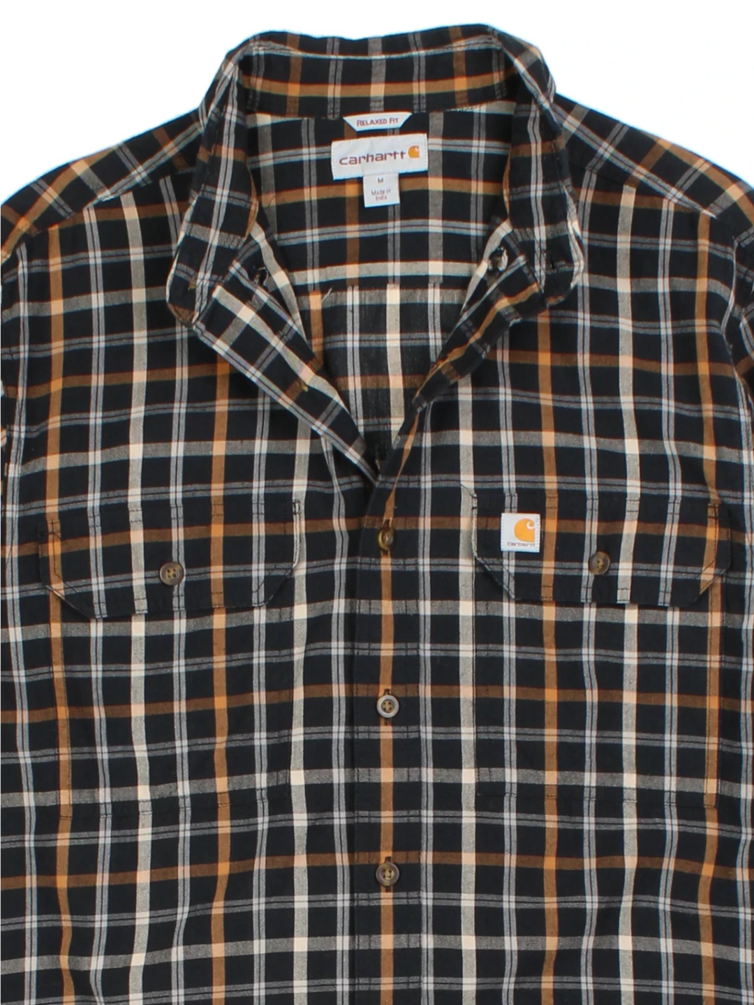 Carhartt Black Plaid Shirt (Size M)
