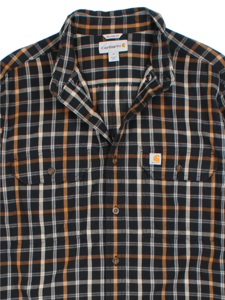 Carhartt Black Plaid Shirt (Size M)