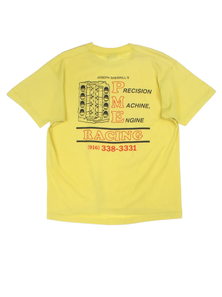 Brute Force Engines Yellow Graphic T-Shirt (Size L)