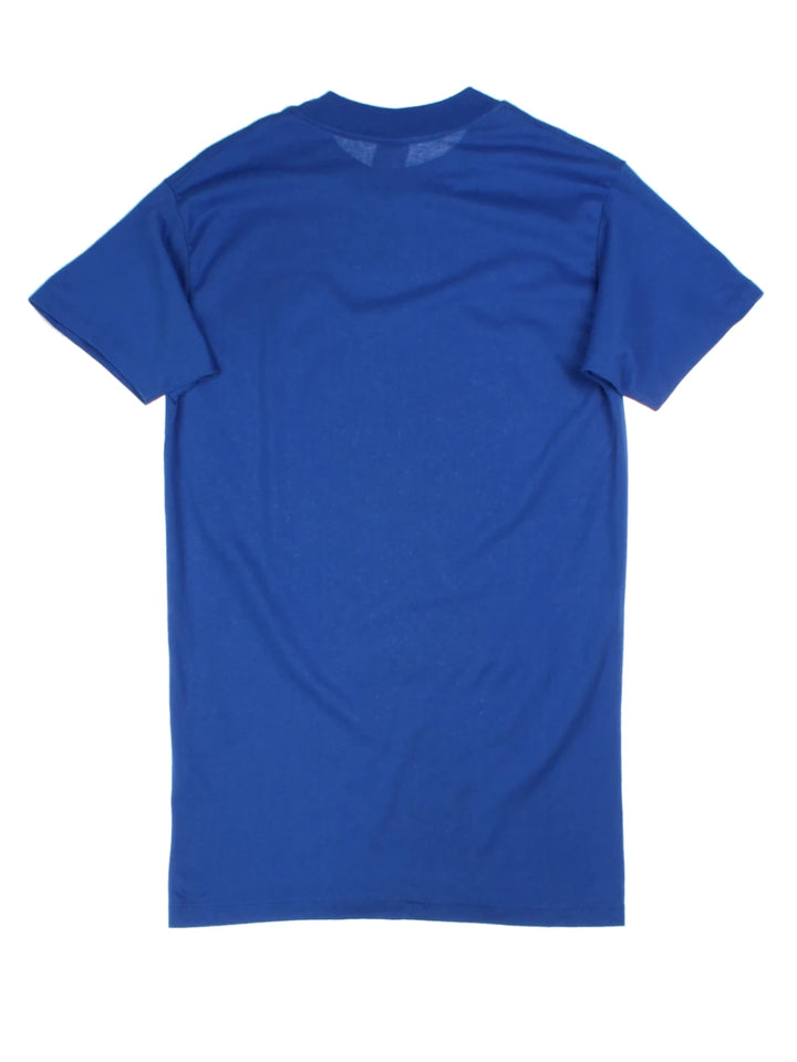 Vintage 80s "Group Therapy" Blue Graphic T-Shirt (Size XS)