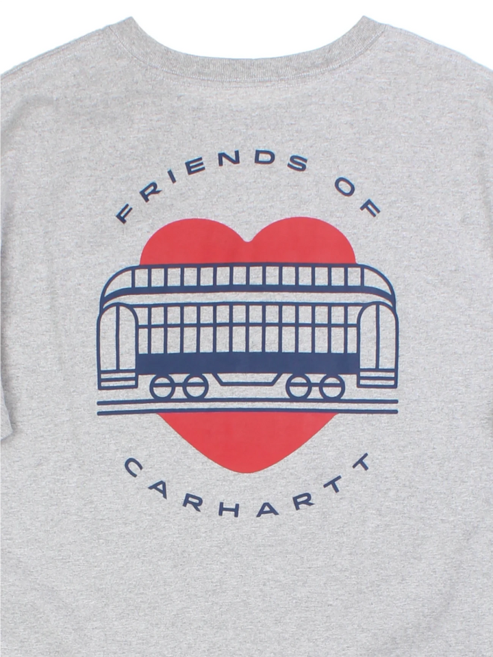 Carhartt Grey Graphic Pocket T-Shirt (Size L)