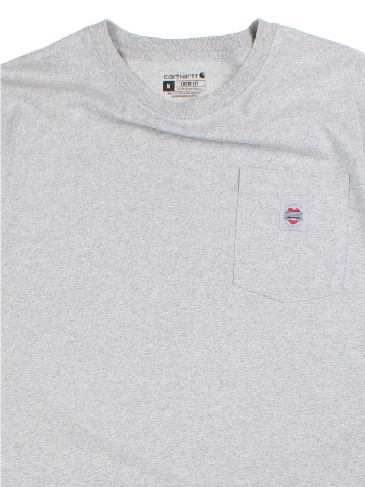 Carhartt Grey Graphic Pocket T-Shirt (Size L)