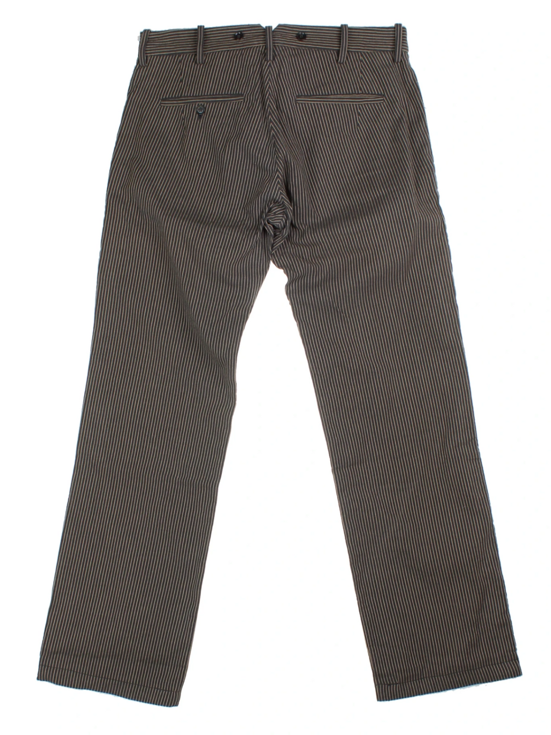 Y2K Diesel Brown Pinstripe Trousers (Size S)