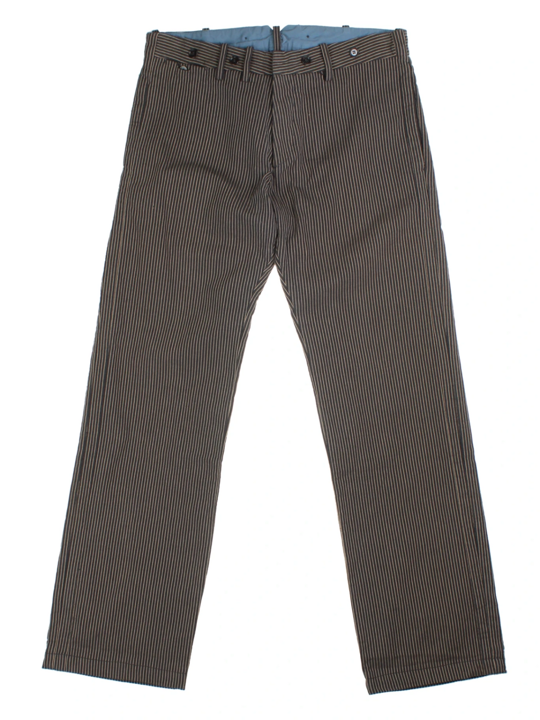 Y2K Diesel Brown Pinstripe Trousers (Size S)