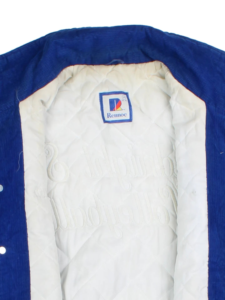 80s Rennoc Volleyball Corduroy Bomber Jacket (Size M)