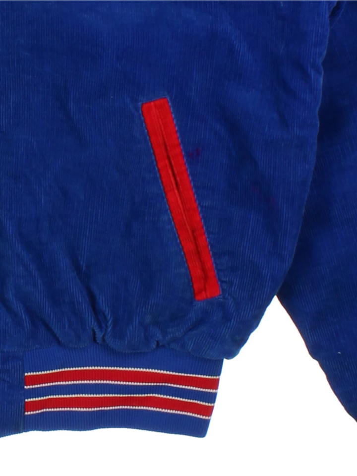 80s Rennoc Volleyball Corduroy Bomber Jacket (Size M)