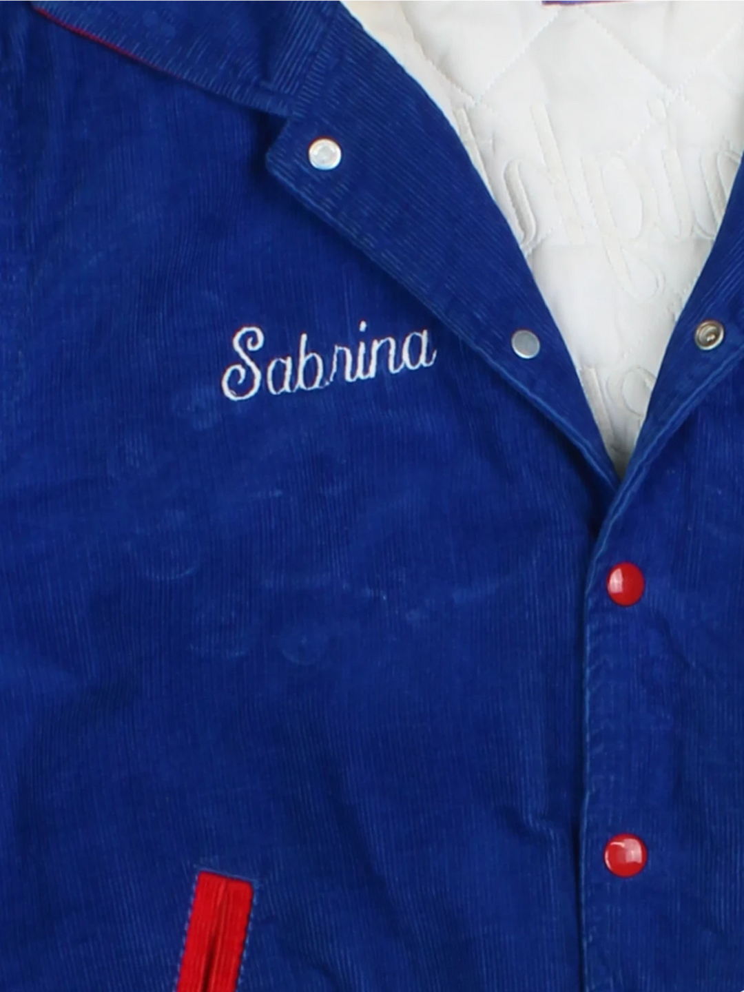 80s Rennoc Volleyball Corduroy Bomber Jacket (Size M)