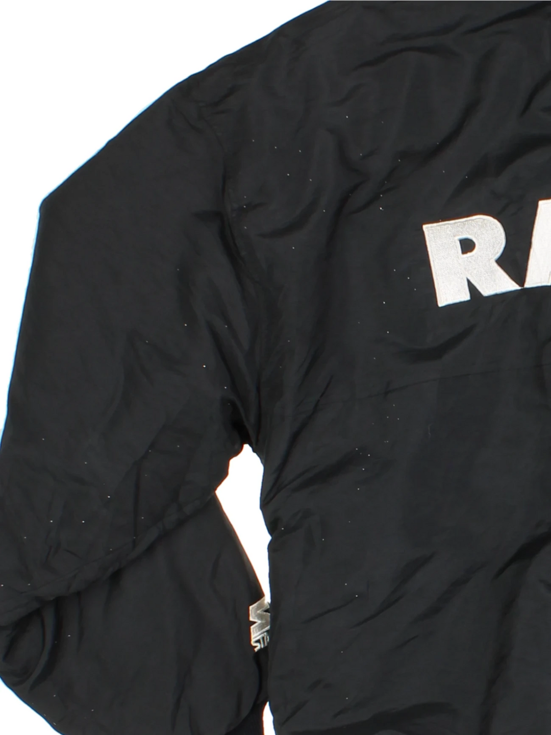 90s Starter Oakland Raiders Black NFL Jacket (Size XL)