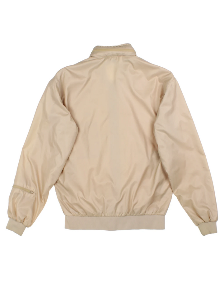 80s Izod Lacoste Tan Windbreaker Jacket (Size L)