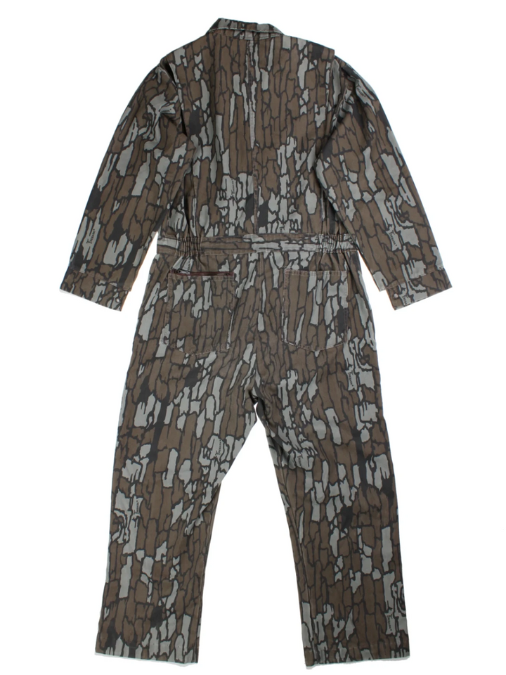 Vintage Brown Camouflage Zip Coverall (Size M)