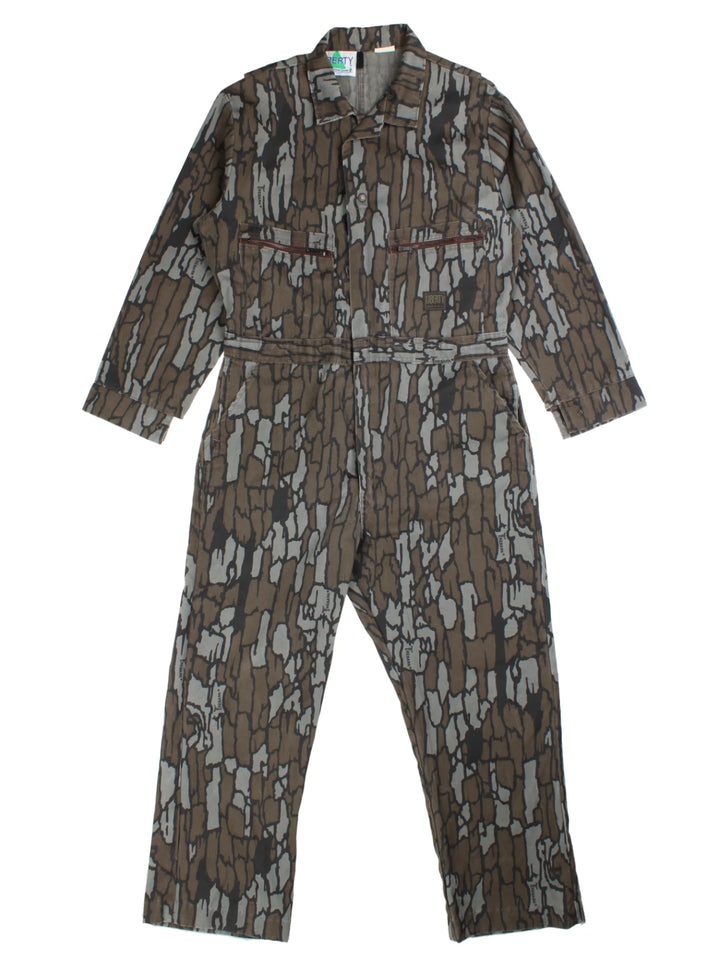 Vintage Brown Camouflage Zip Coverall (Size M)