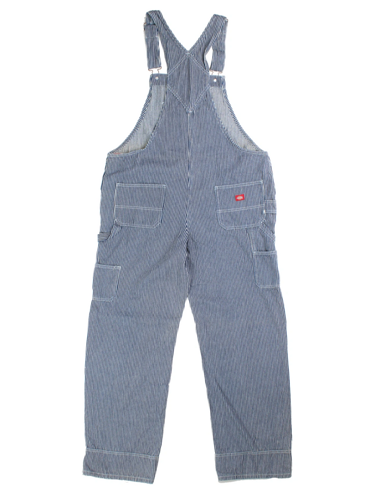 Dickies Blue Pinstripe Dungarees (Size L)