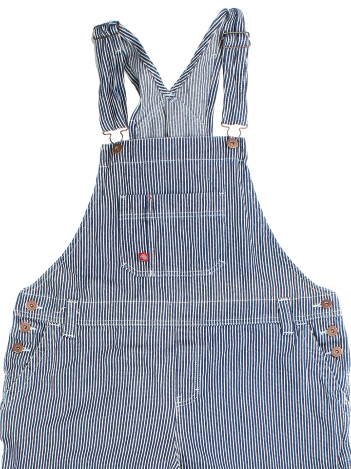 Dickies Blue Pinstripe Dungarees (Size L)