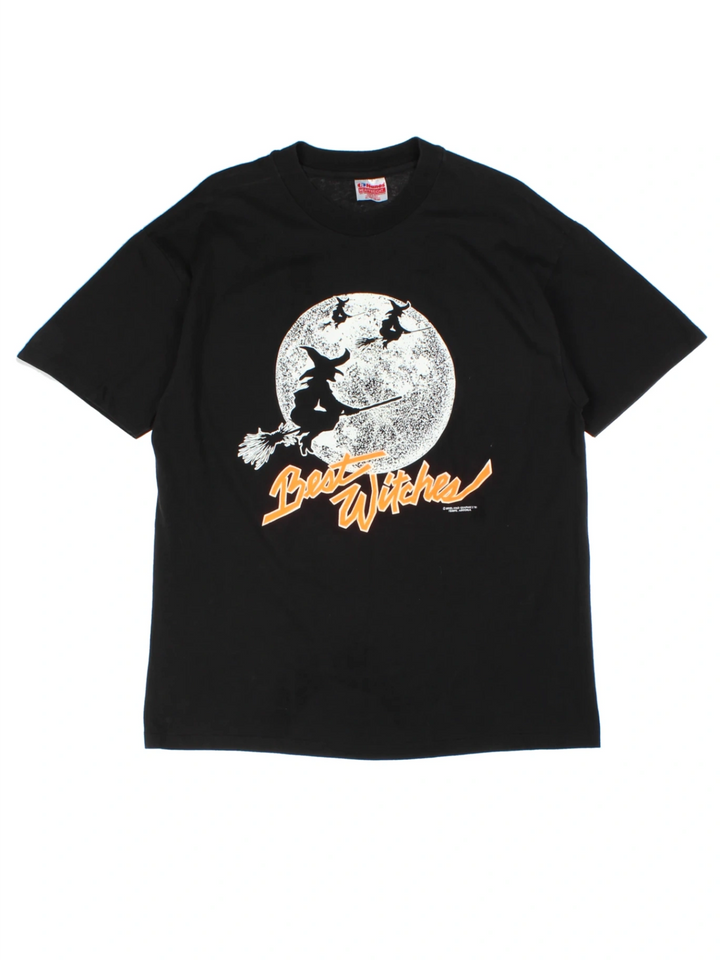 90s Best Witches Black Graphic T-Shirt (Size L)