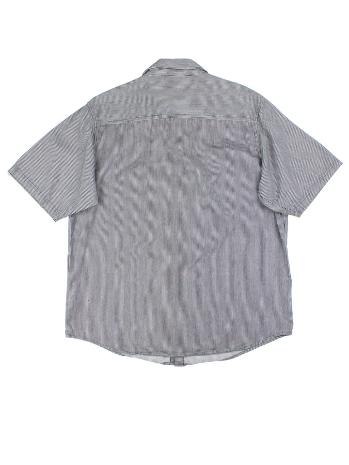 Dickies Blue Striped Work Shirt (Size XL)