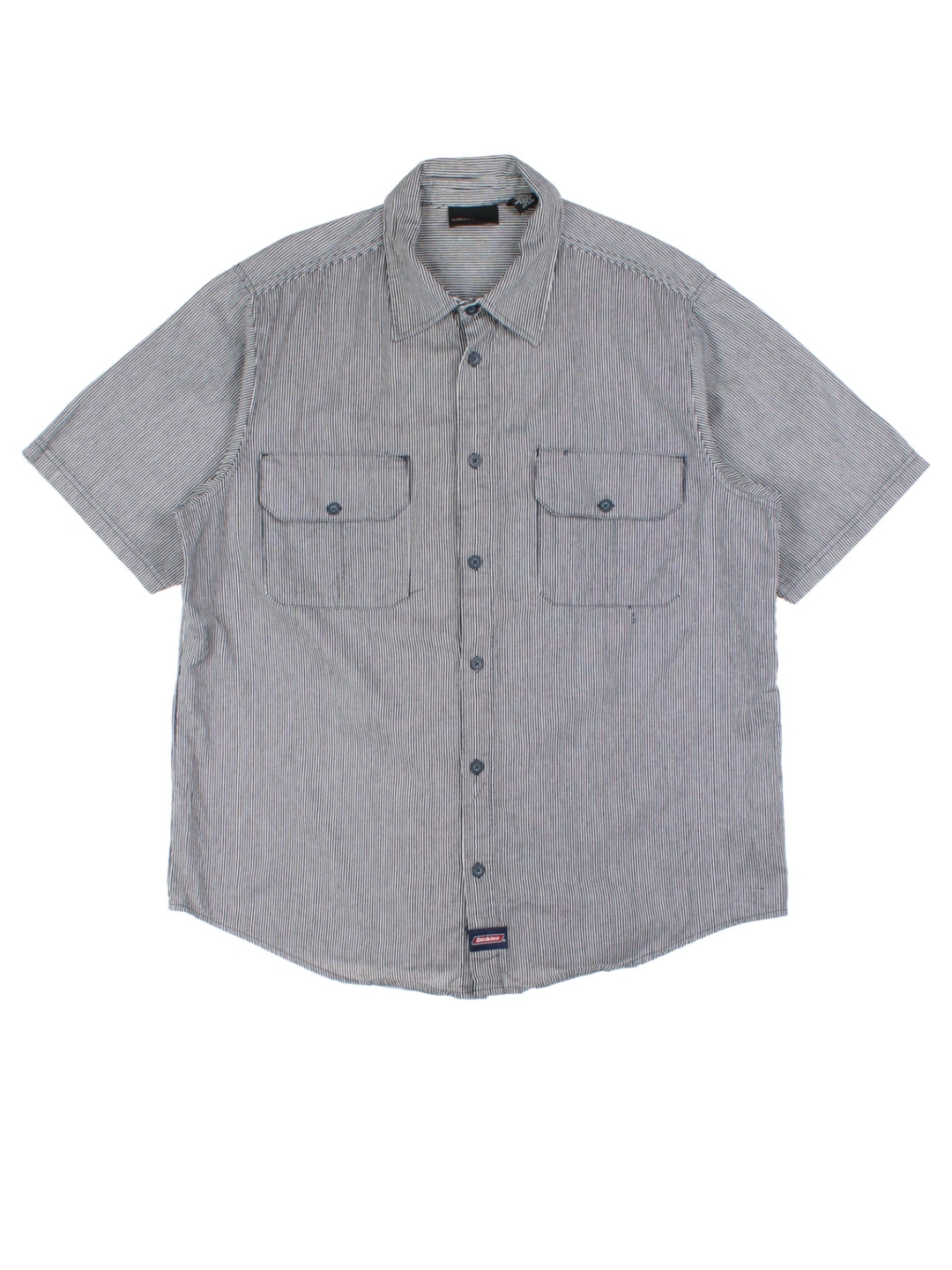 Dickies Blue Striped Work Shirt (Size XL)
