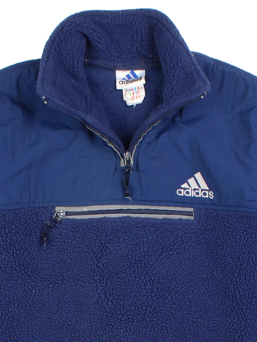 00s Adidas Blue Quarter Zip Fleece (Size M)