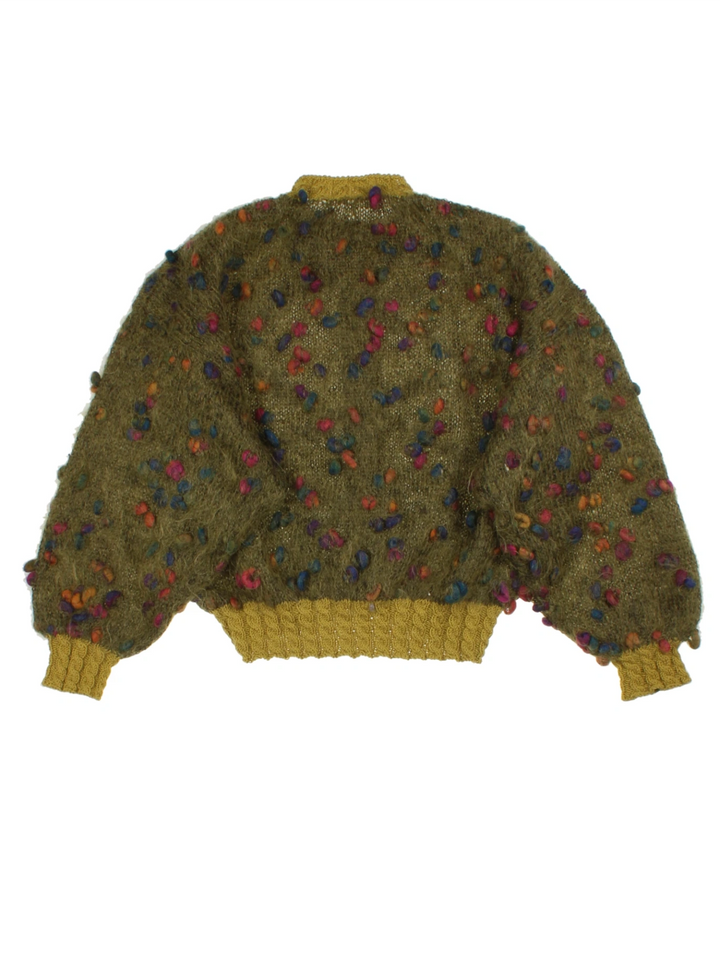 Vintage Green Button Up Cardigan (Size M)