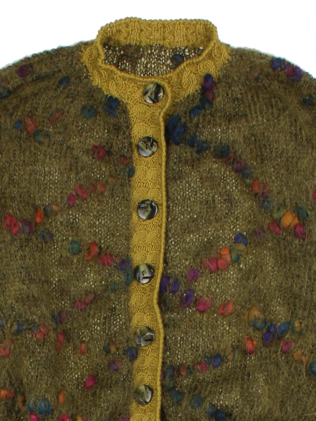Vintage Green Button Up Cardigan (Size M)