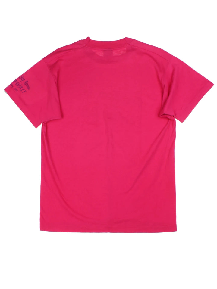 Freedom Pink Heart Graphic T-Shirt (Size M)