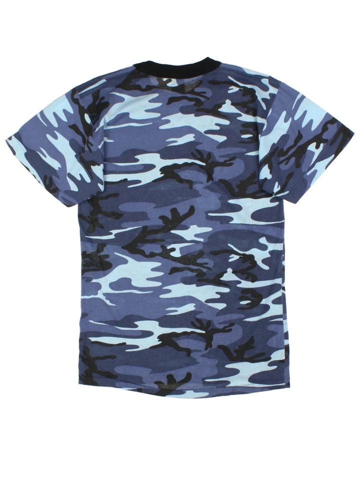 Camouflage Blue T-Shirt (Size XS)