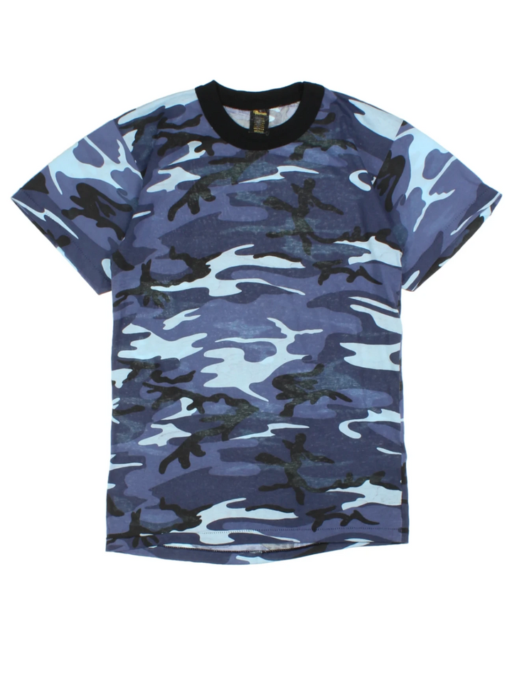 Camouflage Blue T-Shirt (Size XS)