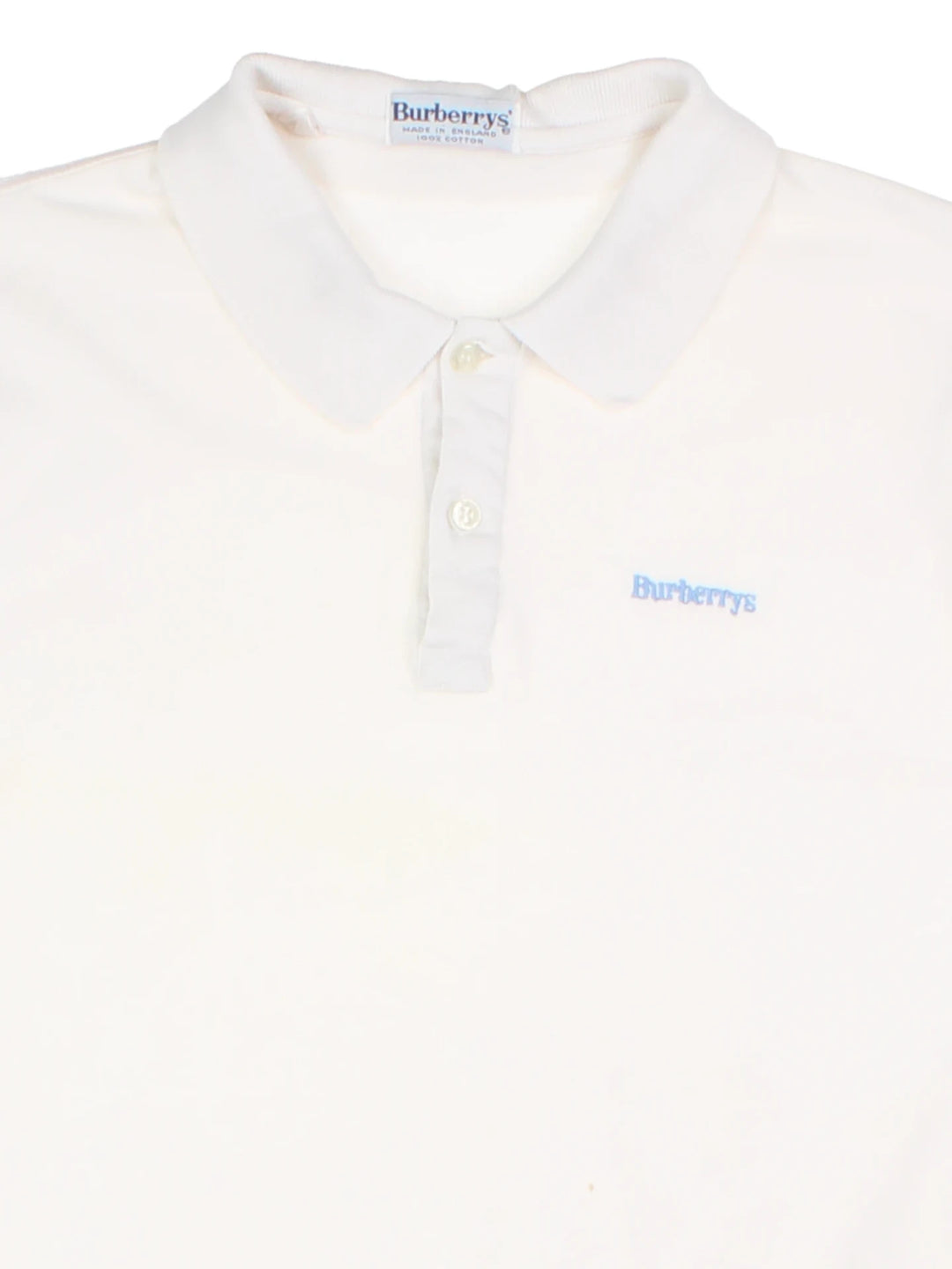Burberry White Polo Shirt (Size M)