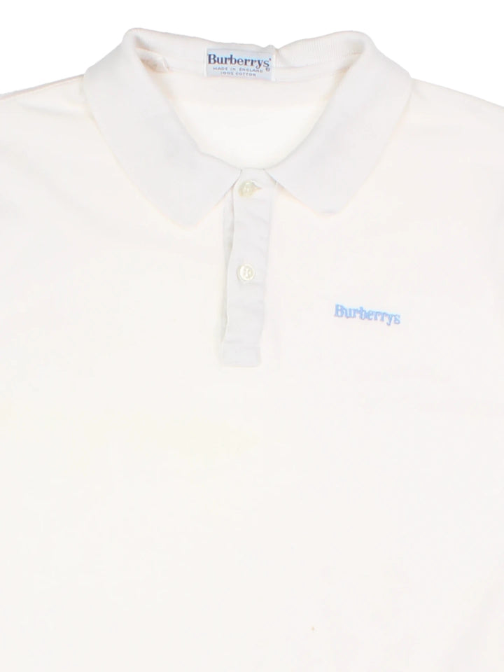 Burberry White Polo Shirt (Size M)