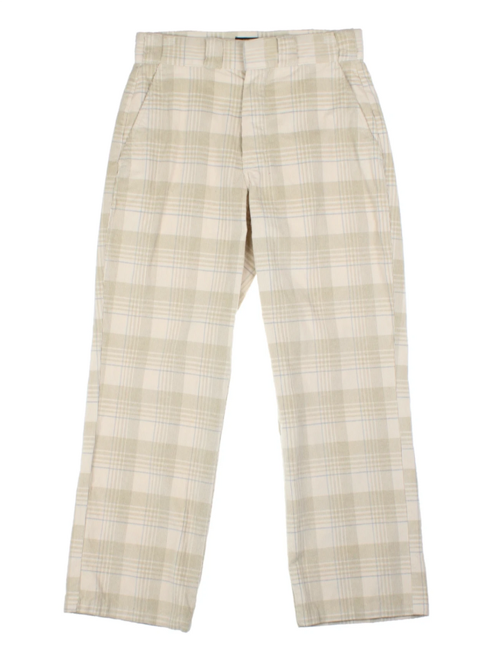 Dickies Alma White Checked Trousers (Size L)