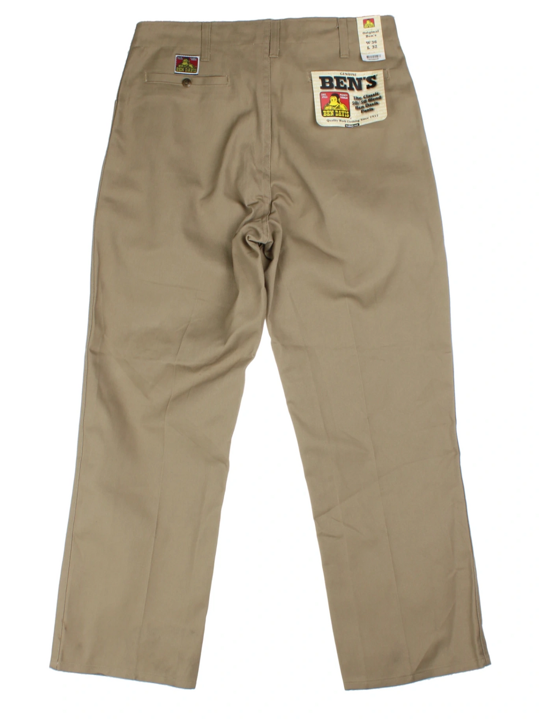 Ben Davis Tan Straight Leg Work Trousers (UK XL)