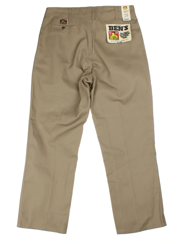 Ben Davis Tan Straight Leg Work Trousers (UK XL)