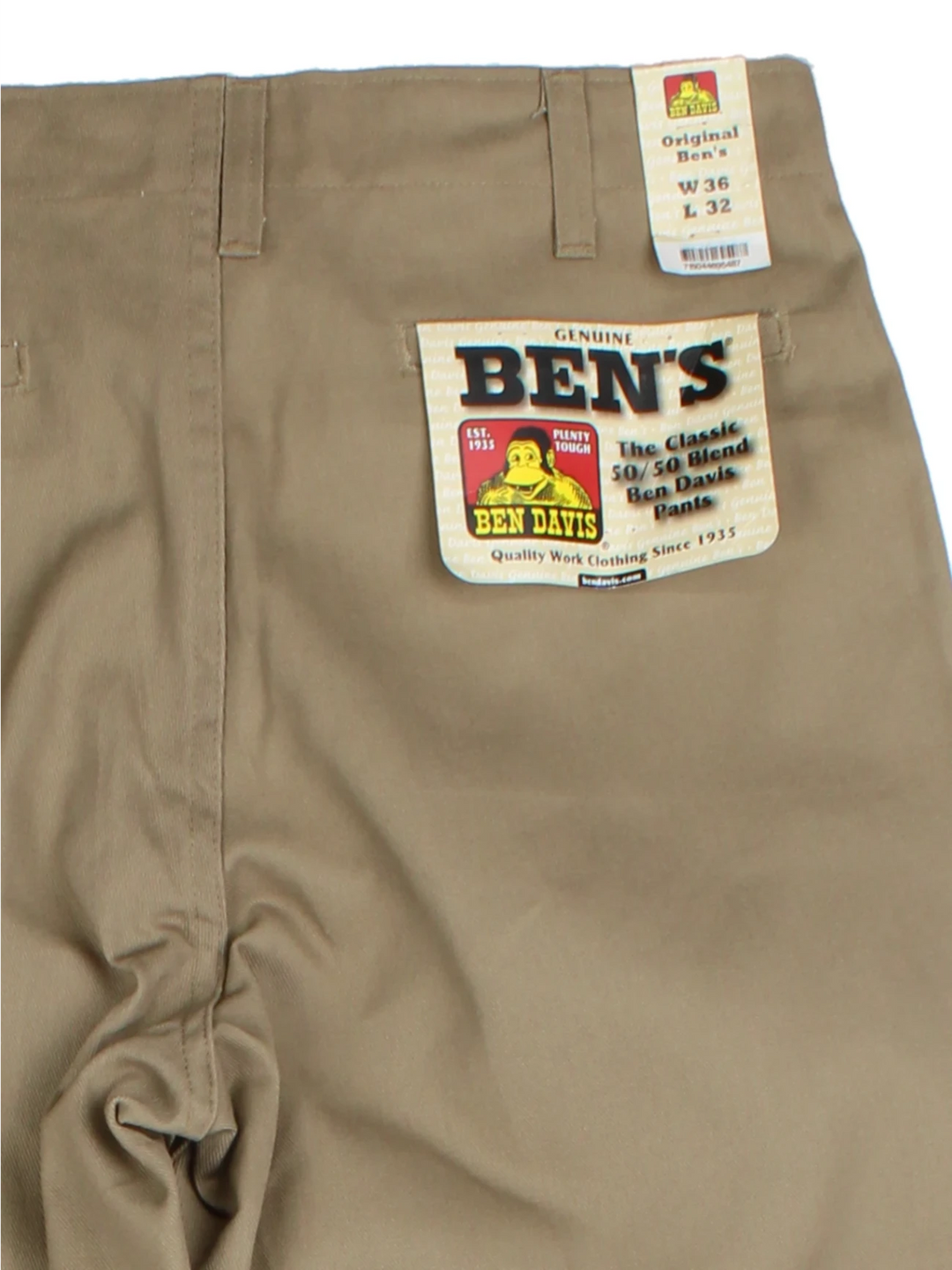 Ben Davis Tan Straight Leg Work Trousers (UK XL)