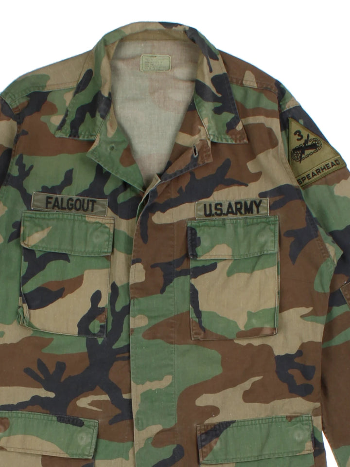 US Army Multicolor Woodland Camo Jacket (Size S)