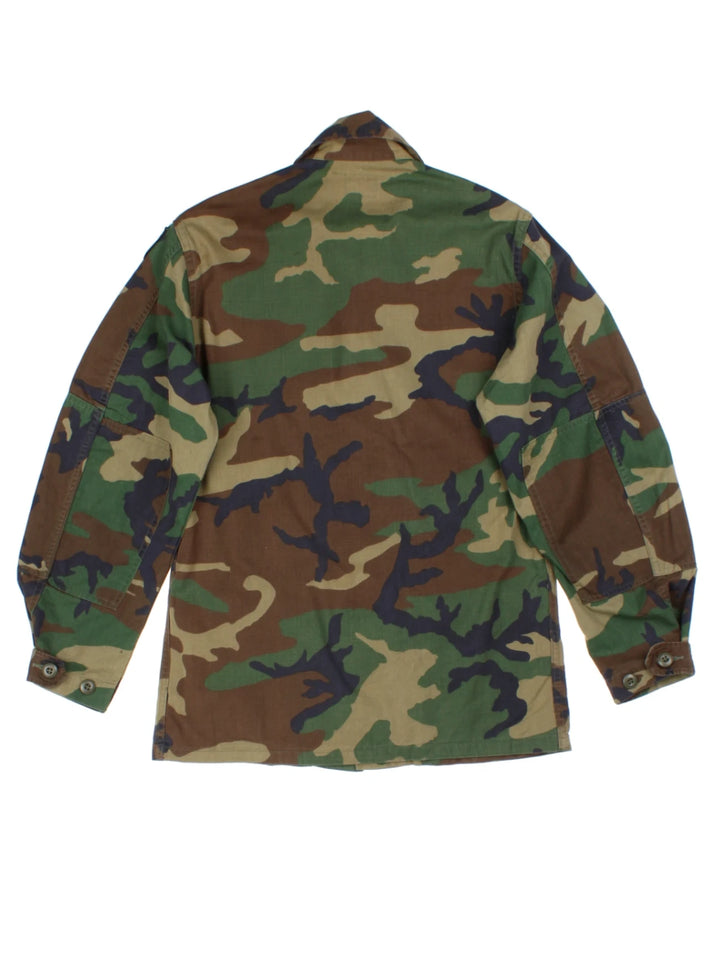 Vintage Green Camouflage Field Jacket (Size S)