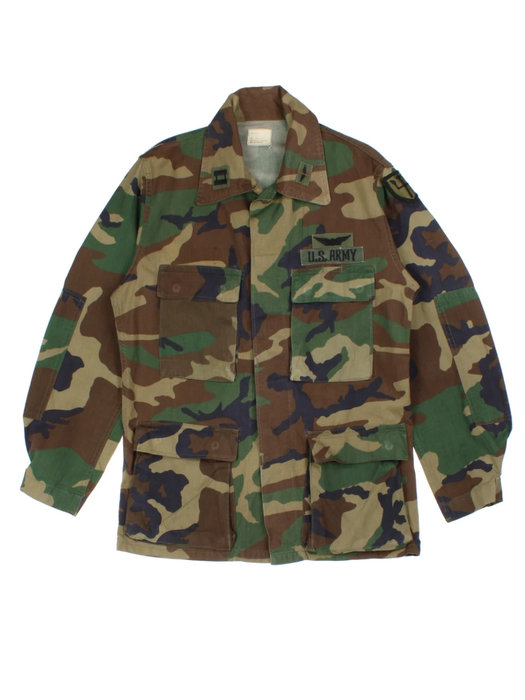 Vintage Green Camouflage Field Jacket (Size S)