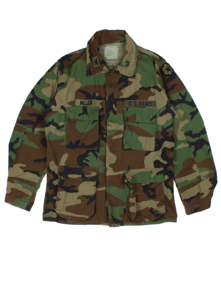 Vintage Green Camo Field Jacket (Size M)