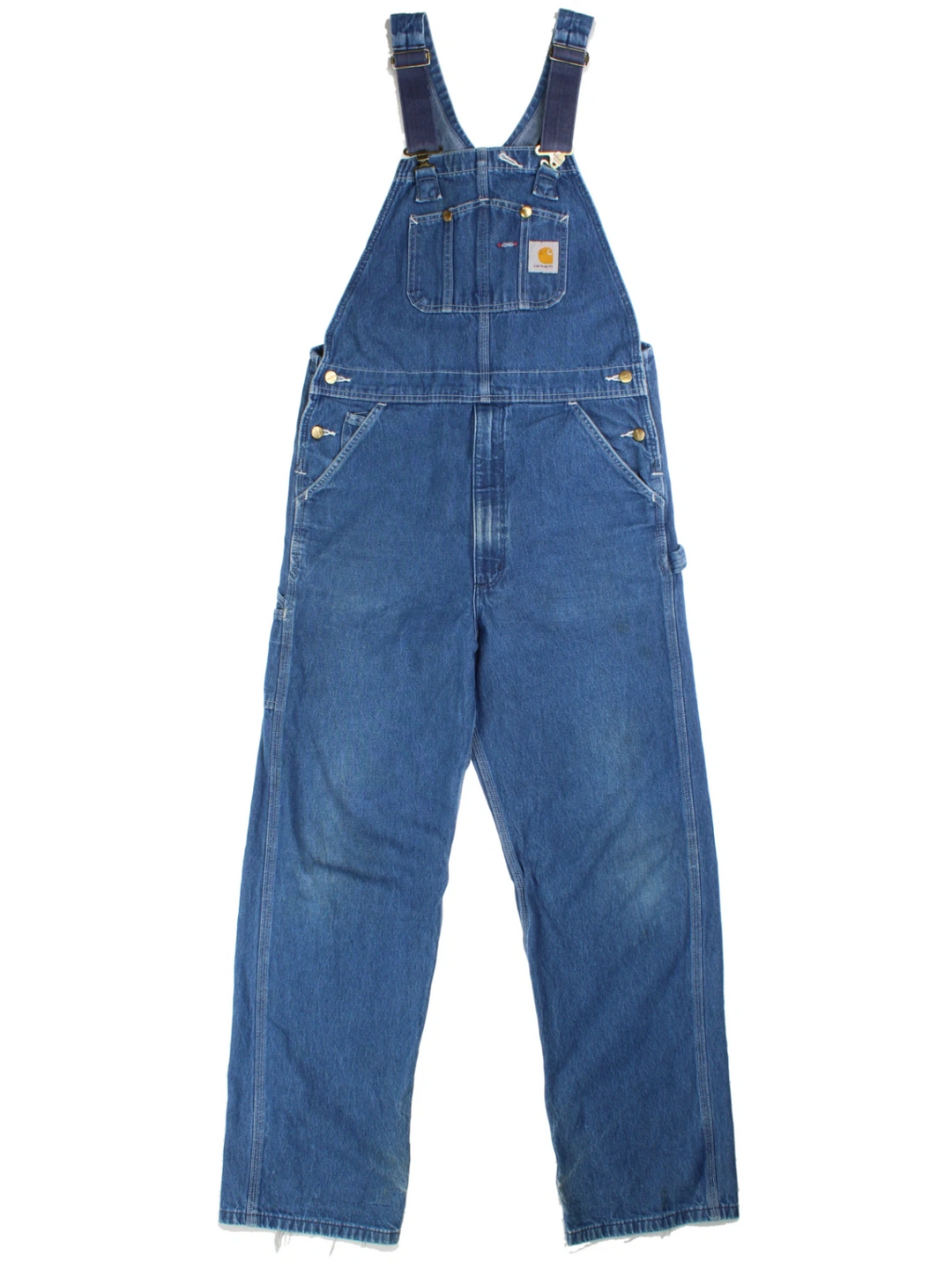 Carhartt Blue Denim Dungarees (Size S)